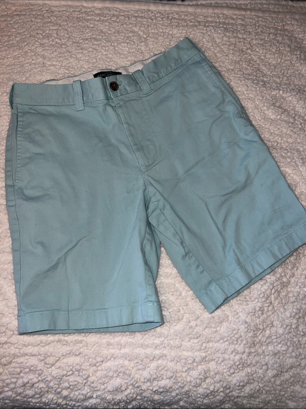 Men's J.Crew Mercantile, size 29, Light Aqua Chino Shorts, like new